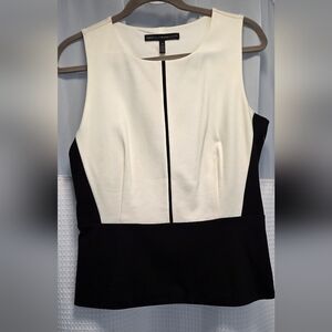 Elegant Black and White Women's Top